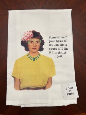 Cora & Pate Flour Sack Tea Towel